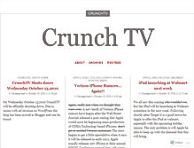 Tablet Screenshot of crunchtv.wordpress.com