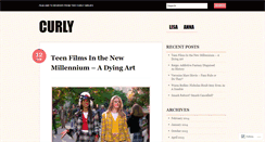 Desktop Screenshot of curlyreview.wordpress.com