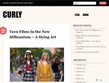 Tablet Screenshot of curlyreview.wordpress.com