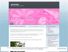 Tablet Screenshot of geonarcissa.wordpress.com