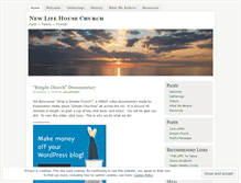 Tablet Screenshot of newlifehousechurch.wordpress.com