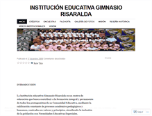 Tablet Screenshot of gimnasiorisaralda.wordpress.com