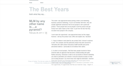 Desktop Screenshot of mybestyears.wordpress.com