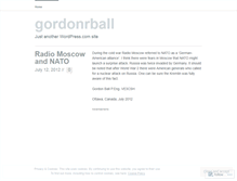 Tablet Screenshot of gordonrball.wordpress.com