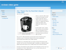 Tablet Screenshot of gamevideoreviews.wordpress.com