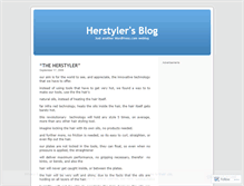 Tablet Screenshot of herstyler.wordpress.com