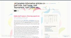 Desktop Screenshot of mygolfreview.wordpress.com