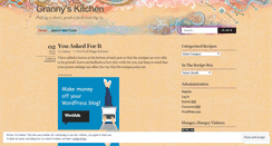 Desktop Screenshot of grannyskitchen.wordpress.com