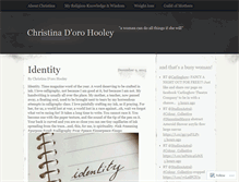 Tablet Screenshot of christinadorohooley.wordpress.com