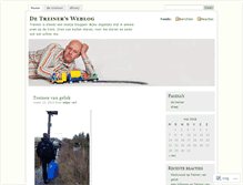 Tablet Screenshot of detreiner.wordpress.com