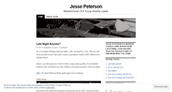 Desktop Screenshot of jessepeterson.wordpress.com