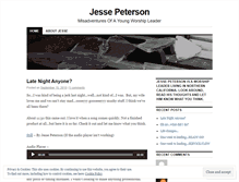 Tablet Screenshot of jessepeterson.wordpress.com