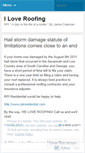 Mobile Screenshot of iloveroofing.wordpress.com