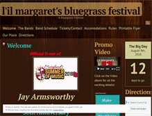 Tablet Screenshot of lilmargaretsbluegrass.wordpress.com