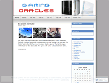 Tablet Screenshot of gamingoracles.wordpress.com