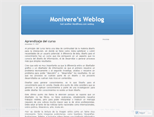 Tablet Screenshot of monivere.wordpress.com