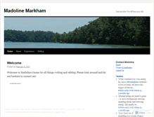 Tablet Screenshot of madolinemarkham.wordpress.com
