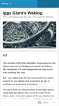 Mobile Screenshot of iggygiant.wordpress.com