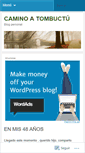 Mobile Screenshot of caminoatombuctu.wordpress.com