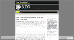 Desktop Screenshot of newtechglobal.wordpress.com