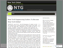 Tablet Screenshot of newtechglobal.wordpress.com