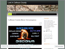 Tablet Screenshot of lostincalhouncounty.wordpress.com