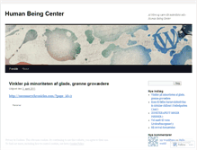 Tablet Screenshot of humanbeingcenter.wordpress.com