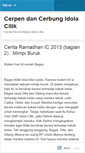 Mobile Screenshot of cerpencerbungidolacilik.wordpress.com