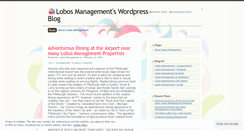 Desktop Screenshot of lobosmanagement1.wordpress.com