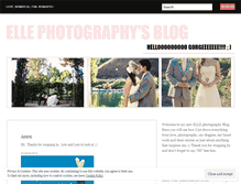 Tablet Screenshot of ellelovesphotography.wordpress.com