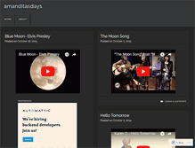 Tablet Screenshot of amanditasdays.wordpress.com