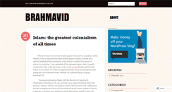 Desktop Screenshot of brahmavid.wordpress.com