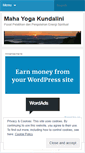 Mobile Screenshot of kundalinimahayoga.wordpress.com