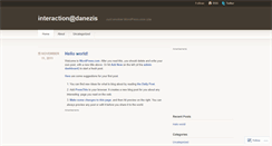 Desktop Screenshot of danezis.wordpress.com