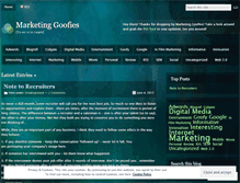 Tablet Screenshot of marketingoofies.wordpress.com