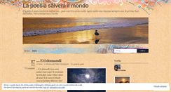 Desktop Screenshot of lapoesiasalverailmondo.wordpress.com