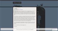 Desktop Screenshot of elissabudd.wordpress.com