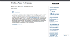 Desktop Screenshot of abouttechnocracy.wordpress.com