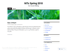 Tablet Screenshot of nitspring10.wordpress.com