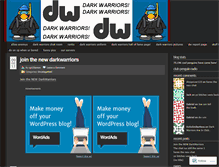 Tablet Screenshot of darkwarriorscp.wordpress.com