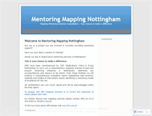 Tablet Screenshot of mentoringmapping.wordpress.com