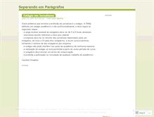 Tablet Screenshot of paragrafos.wordpress.com