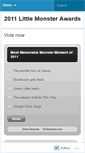 Mobile Screenshot of 2011monsterawards.wordpress.com