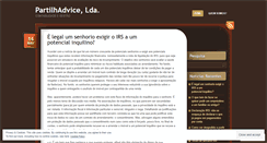 Desktop Screenshot of partilhadvice.wordpress.com