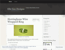 Tablet Screenshot of ellegeedesigns.wordpress.com