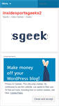 Mobile Screenshot of insidesportsgeek.wordpress.com