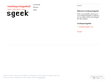 Tablet Screenshot of insidesportsgeek.wordpress.com