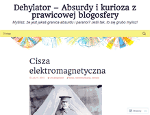 Tablet Screenshot of dehylator.wordpress.com