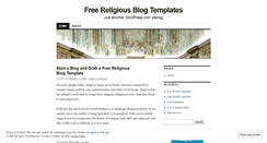 Desktop Screenshot of freereligiousblogtemplates.wordpress.com