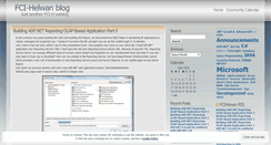 Desktop Screenshot of fcihelwan.wordpress.com